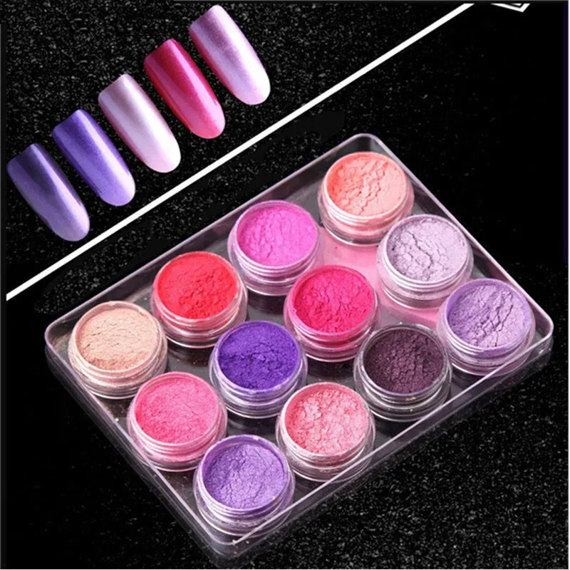 Pretty Shimmer Pigment Powders ~ 12 Jars Set