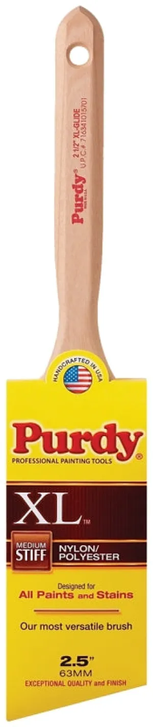 Purdy XL Glide 152325 Trim Brush, Nylon/Polyester Bristle, Fluted Handle :EA: QUANTITY: 1