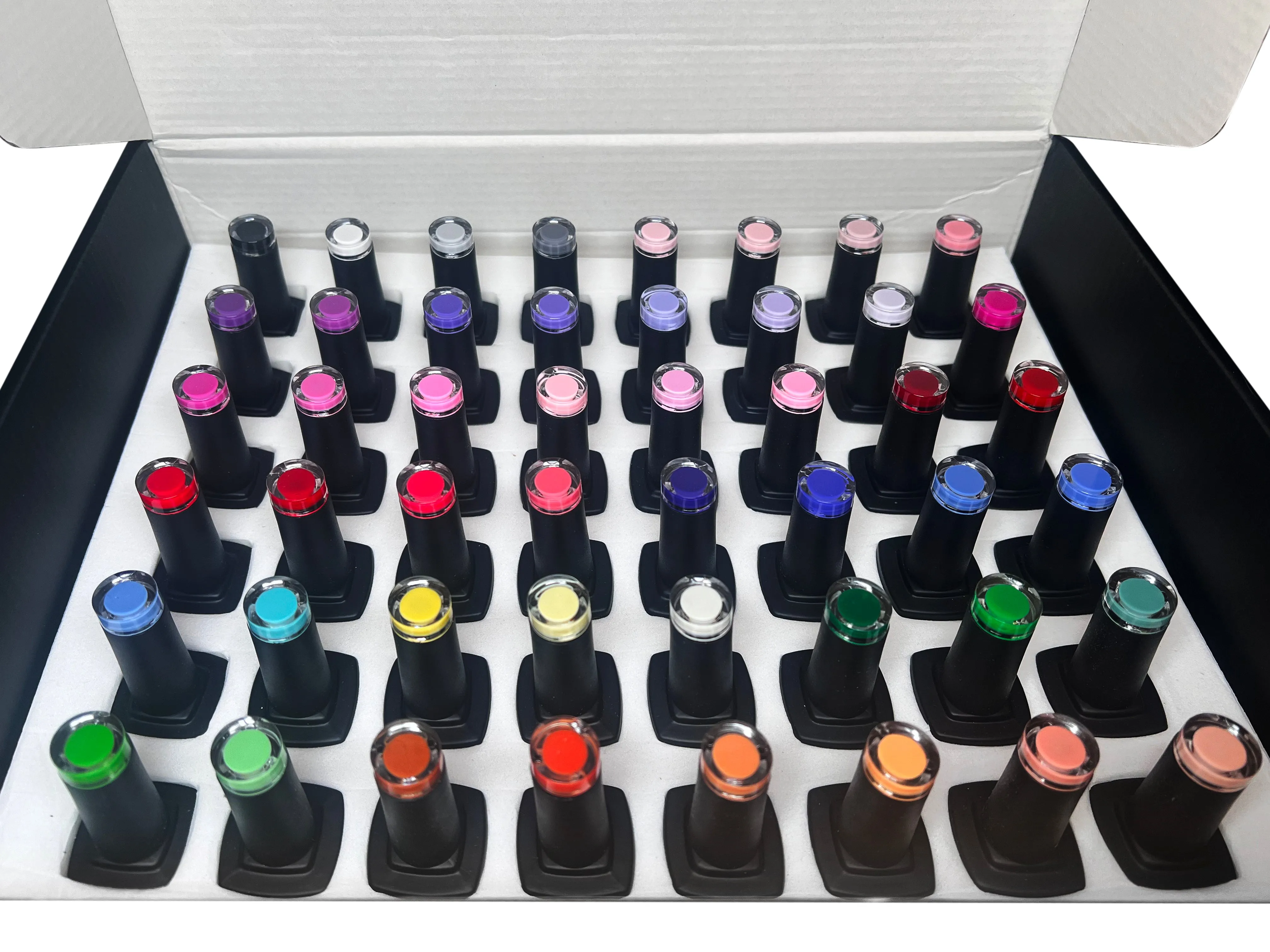 Rainbow Gel Polish Collection- Hema Free (48 Colors   Color Card)