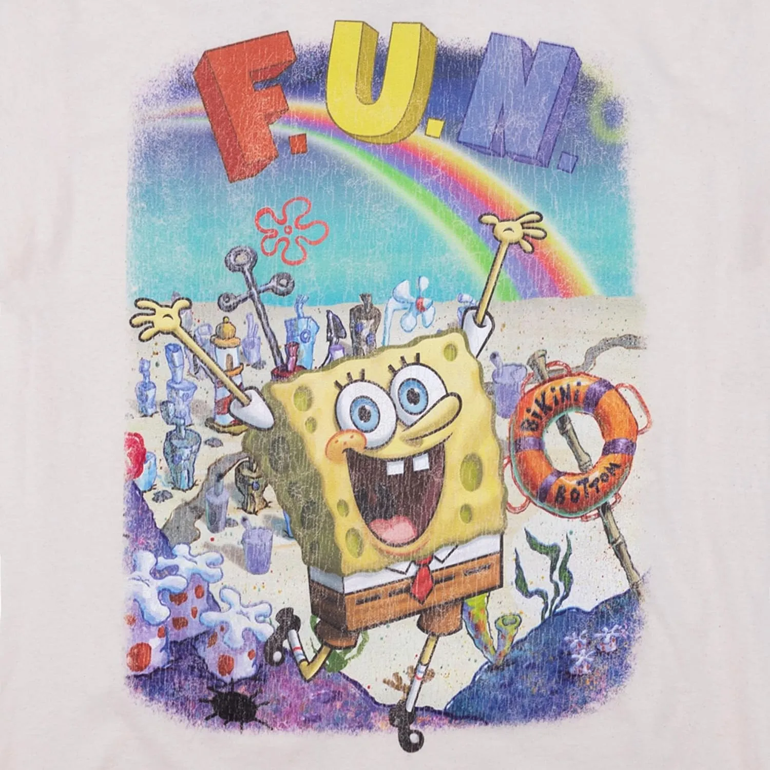 Ripple Junction Spongebob Squarepants Men's Graphic T-Shirt Officially Licensed