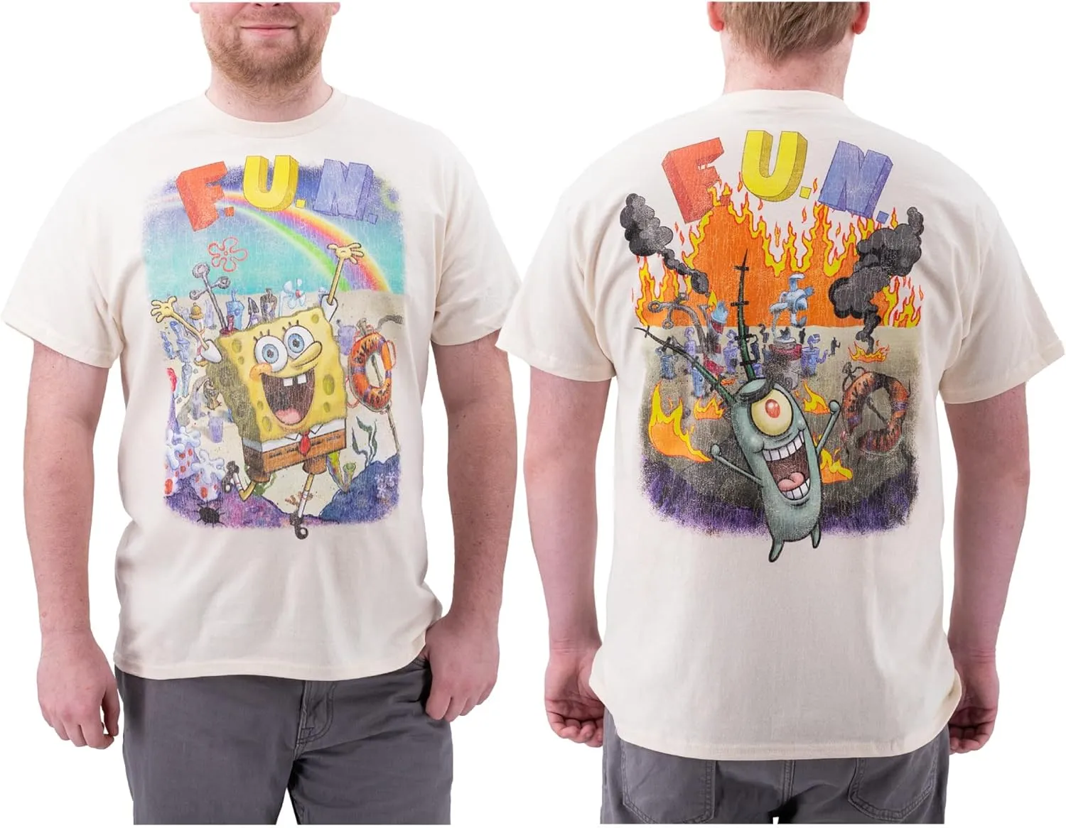 Ripple Junction Spongebob Squarepants Men's Graphic T-Shirt Officially Licensed