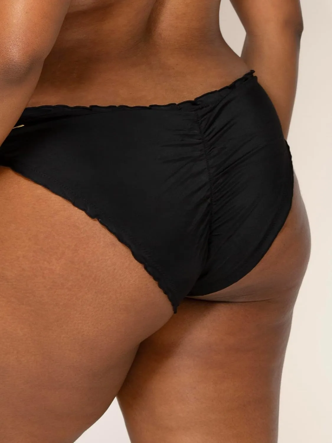 Smart & Sexy Women's Ruffled Swimwear Bikini Bottom  Ruched Back for Shaping and Style