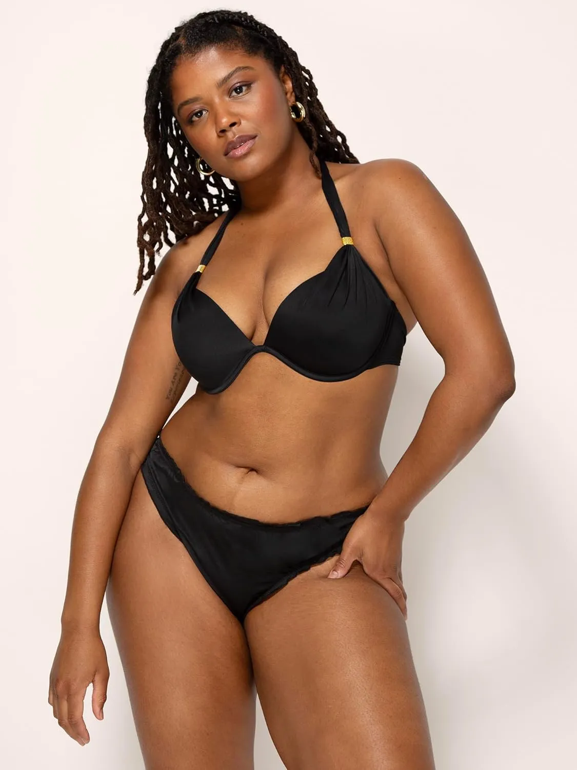 Smart & Sexy Women's Ruffled Swimwear Bikini Bottom  Ruched Back for Shaping and Style