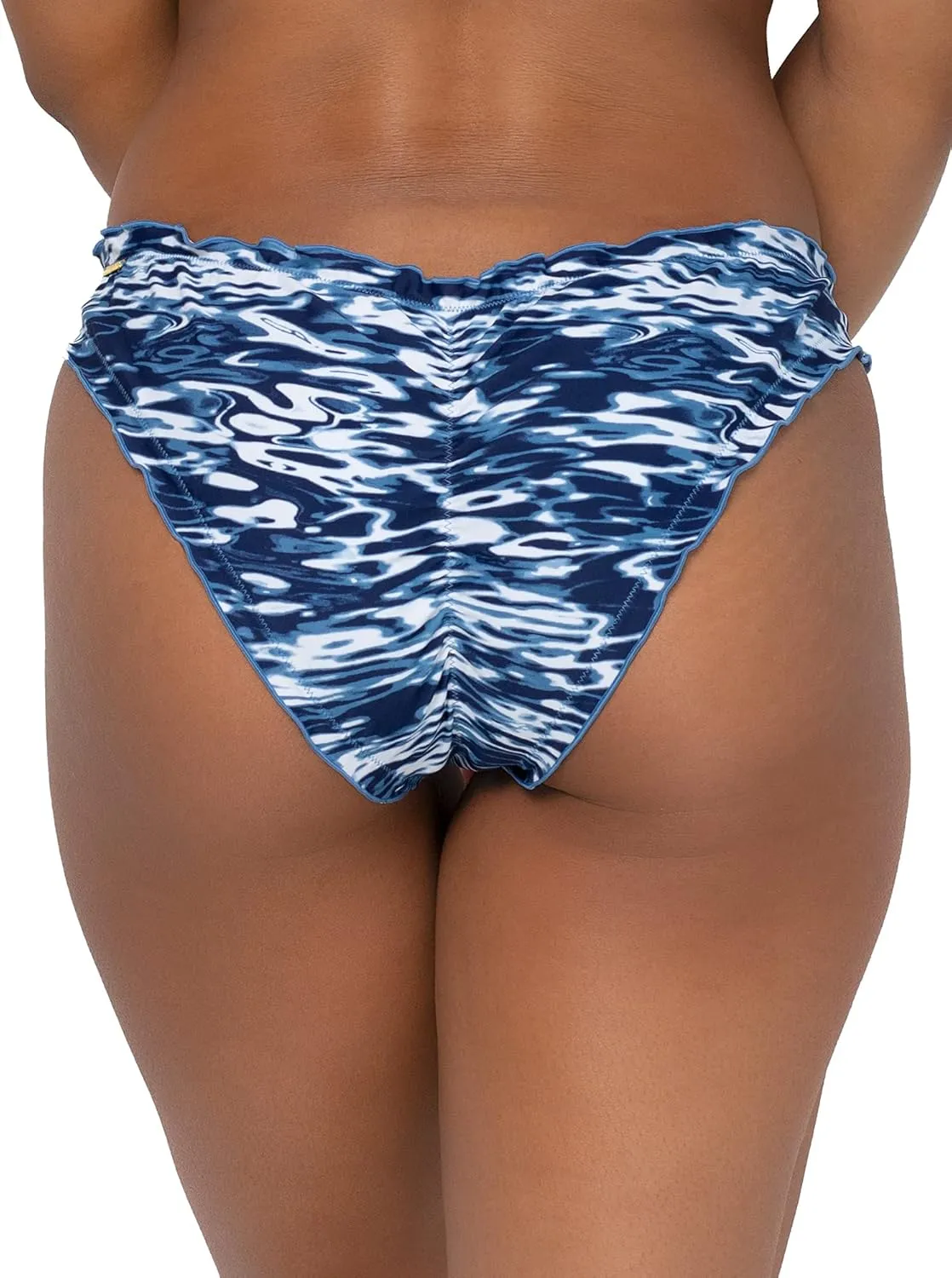 Smart & Sexy Women's Ruffled Swimwear Bikini Bottom  Ruched Back for Shaping and Style