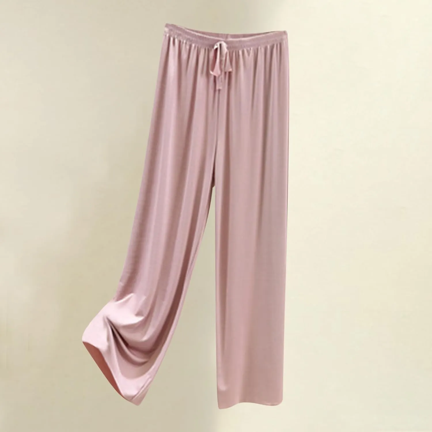 Summer Baggy Long Pants for Women Relaxed Fit Wide Leg Lounge Trousers Casual Elastic Waist Sweatpants for Teen Girls