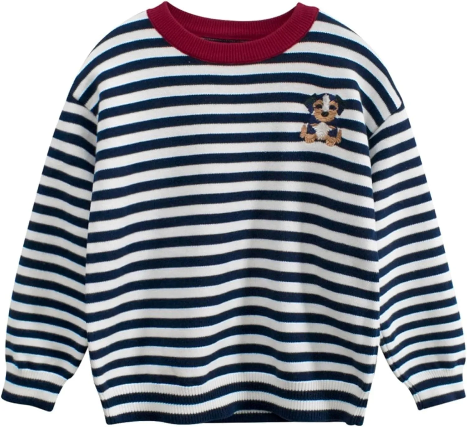 Toddler Baby Boy Knit Sweater Pullover Cotton Cartoon Sweatshirt