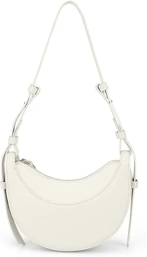 Trendy Handbag Purse Leather Tote Bag Underarm Hobo Bag Top Handle Shoulder Bag Crescent Bag for Women (Black)