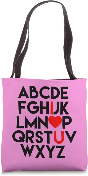 Valentines Eye Chart Teacher Student Doctor Nurse Tote Bag