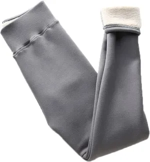 Warm Winter Thick Leggings Women Wool Fleece Females Clothing Lambskin Cashmere Velvet Pants Elasticity S-2XL
