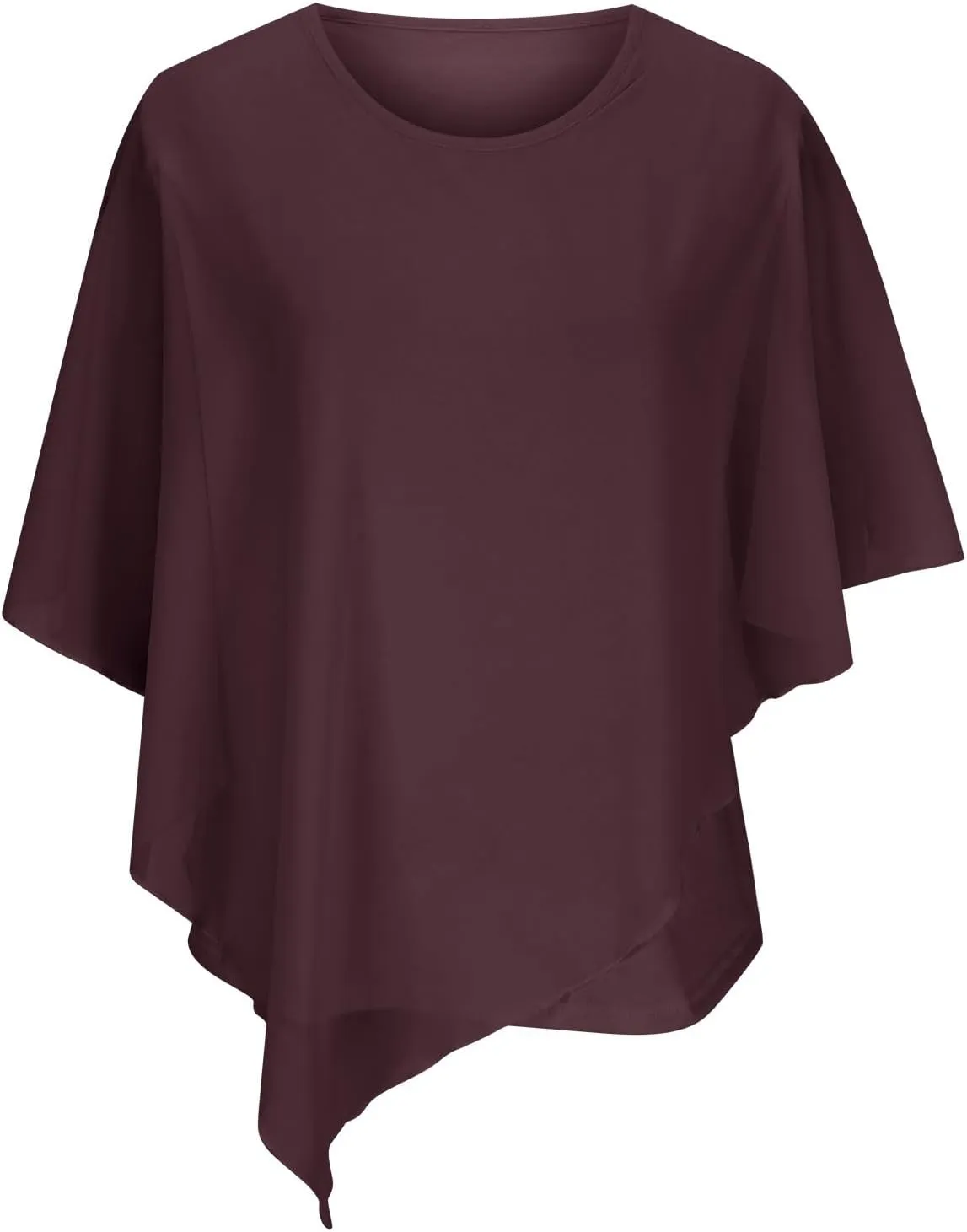 White Dress Women Crewneck Short Sleeve Batwing Sleeve Casual Fashion Sexy Shirts for Women Summer Tops