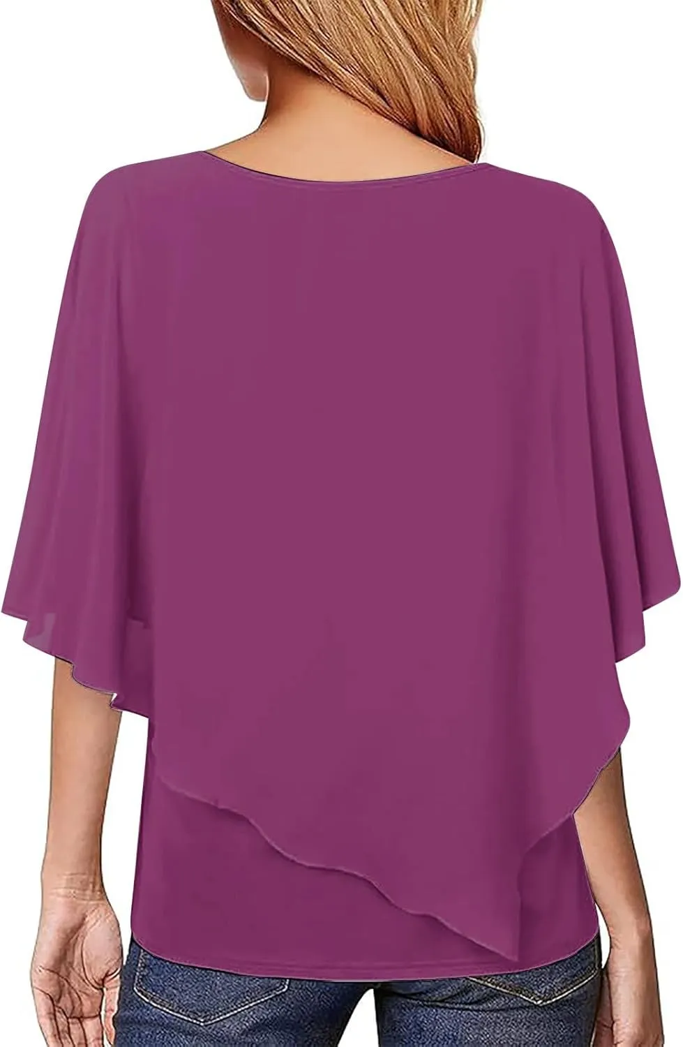 White Dress Women Crewneck Short Sleeve Batwing Sleeve Casual Fashion Sexy Shirts for Women Summer Tops