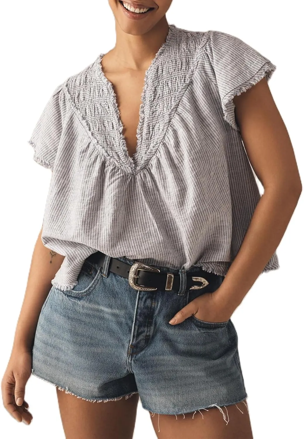 Women Y2k Embroidered Floral Swing Crop Tank Top Summer V Neck Linen Going Out Cropped Vest Beachwear