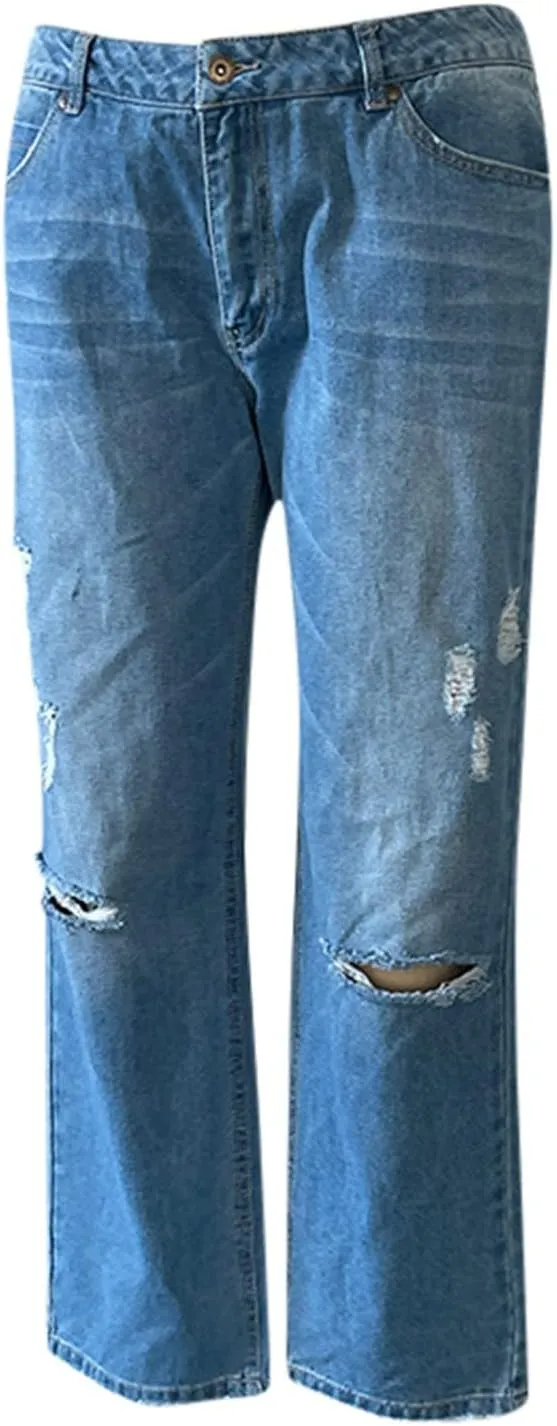 Womens Jeans Lace Poket Waisted Pants Trousers Up Womens Casual Women's Jeans Trendy Jeans for Women 2024