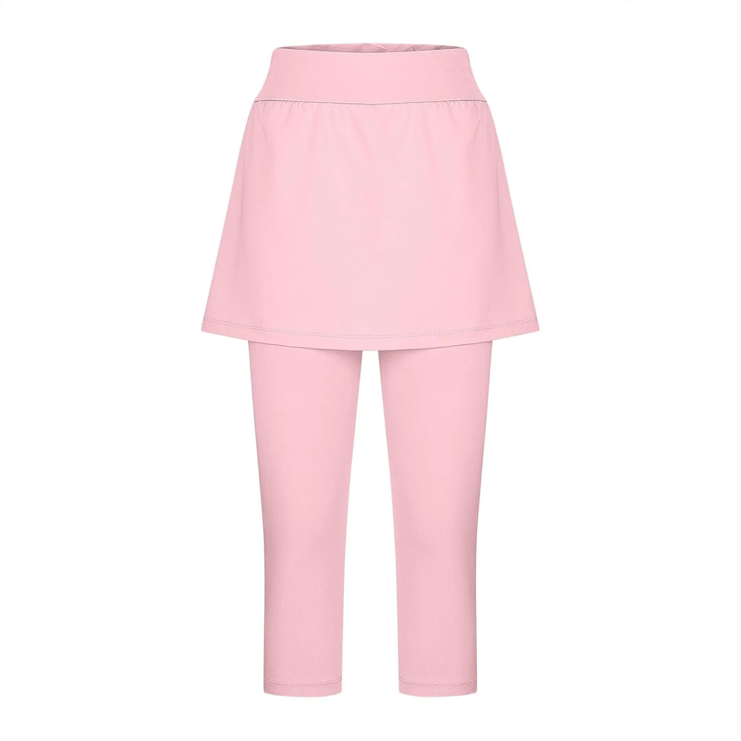 Womens Skirted Leggings Thin Workout Tennis Skorts Capris Elastic Waist Yoga Pants Athletic Legging with Skirt 2025