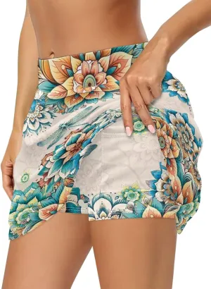 Women's Skorts Skirts High Waisted Summer Going Out Y2K Bodycon A Line Skirt with Shorts Underneath