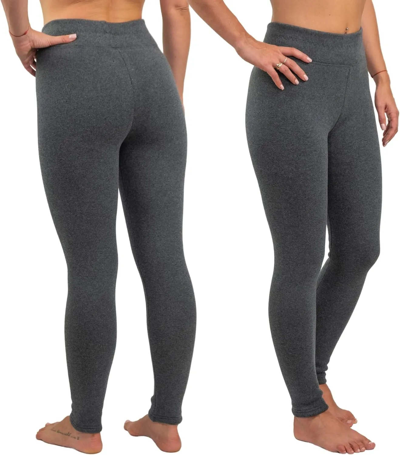 Women's Warm Winter Leggings Cotton Fleece Lined Thermal Pants ONE Legging High-Rise