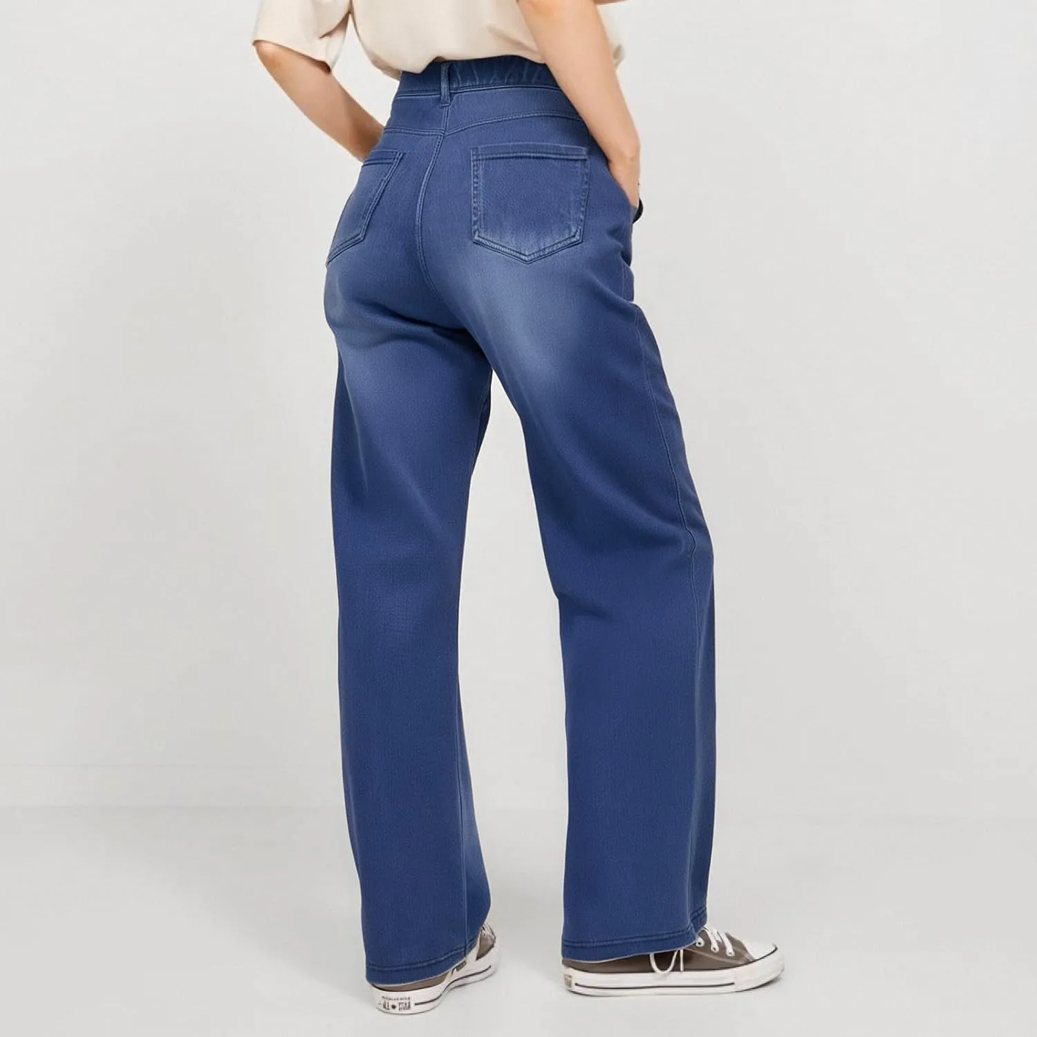 Womens Wide Leg Jeans High Waist Baggy Jeans Casual Loose Boyfriend Jeans Denim Pants Y2K Outfits