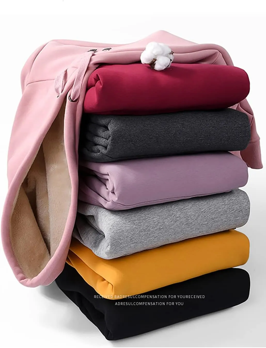 Womens Winter Hoodies Warm Fleece Sherpa Lined Pullover Hooded Sweatshirt