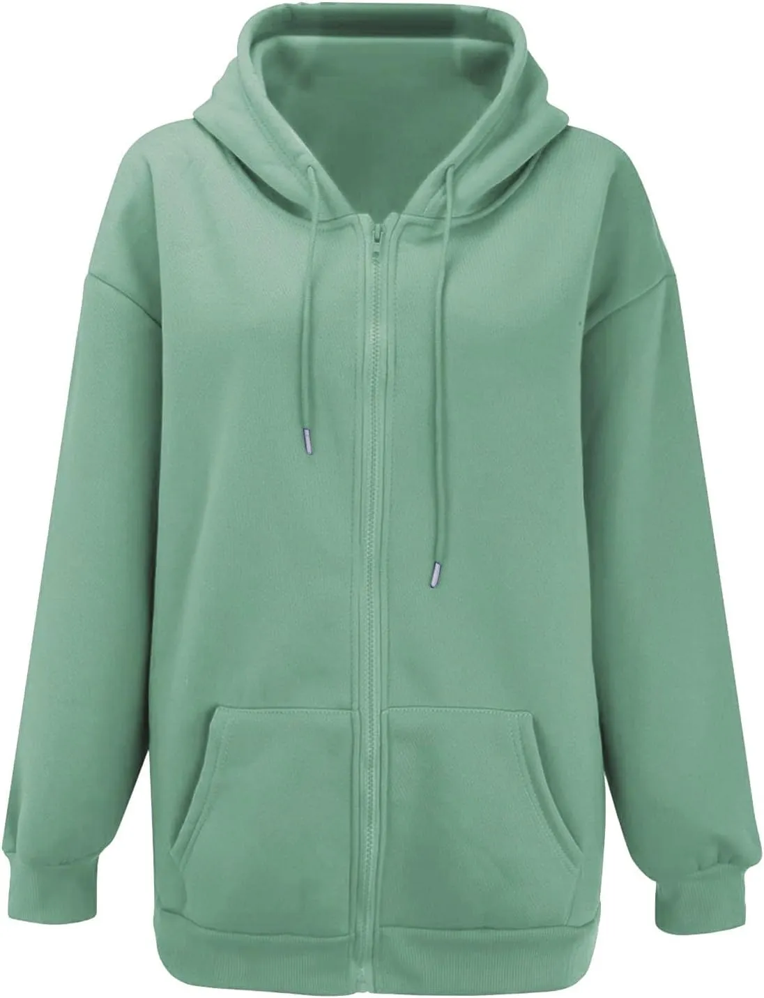Womens Zip Up Hoodies Long Sleeve Sweatshirts Fall Outfits Oversized Sweaters Casual Fashion Y2K Jackets