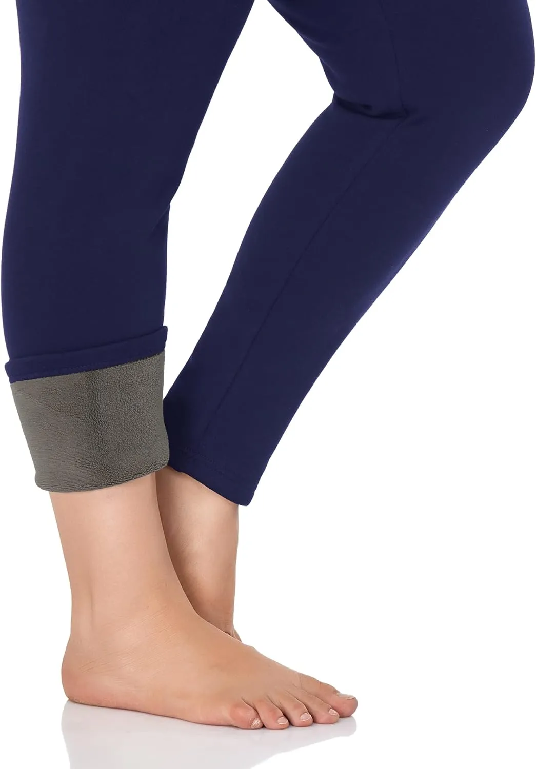 ZERDOCEAN Women's Plus Size Fleece Lined Leggings Winter Warm Thermal Yoga Workout Pants