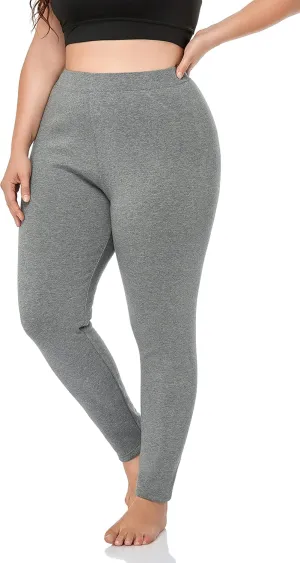 ZERDOCEAN Women's Plus Size Fleece Lined Leggings Winter Warm Thermal Yoga Workout Pants