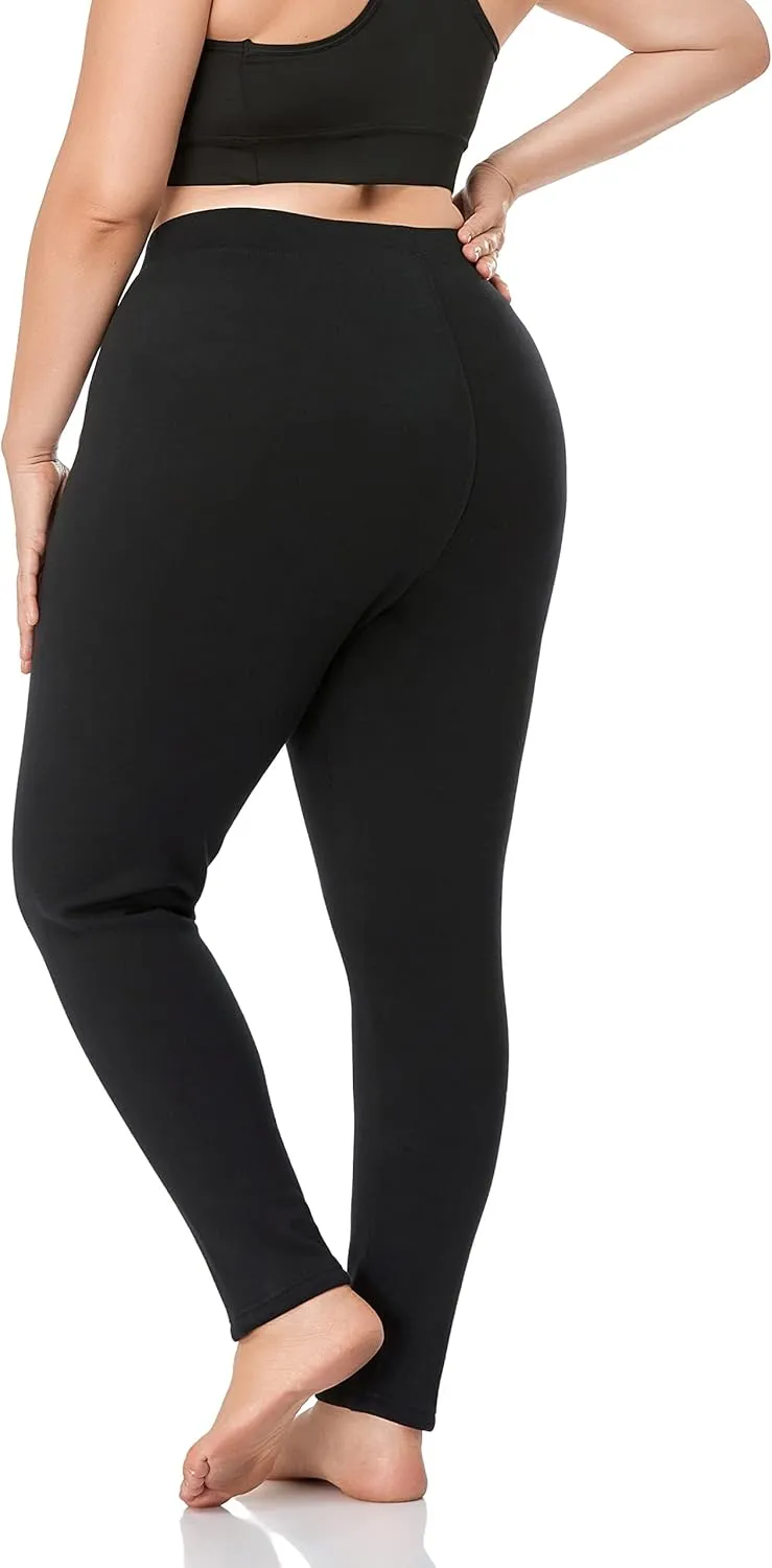ZERDOCEAN Women's Plus Size Fleece Lined Leggings Winter Warm Thermal Yoga Workout Pants