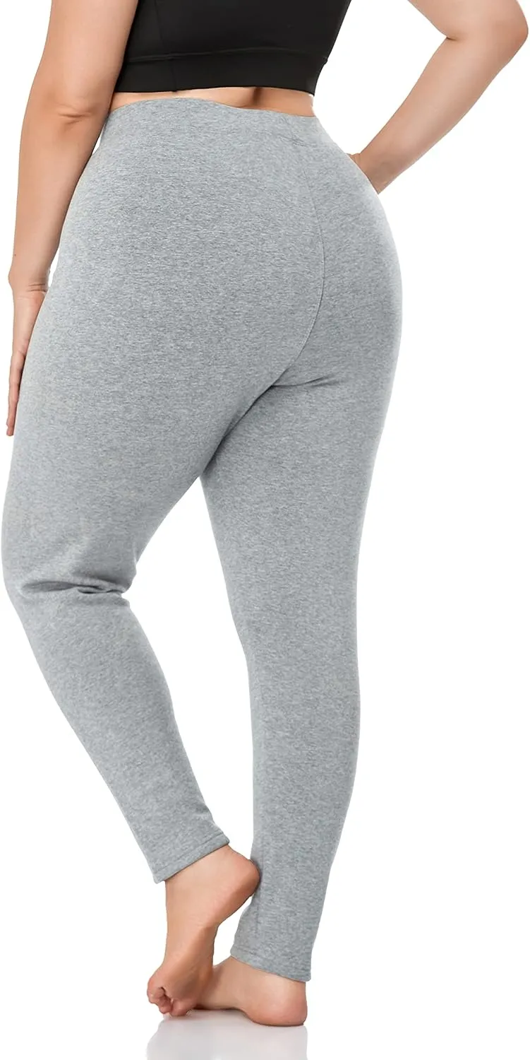 ZERDOCEAN Women's Plus Size Fleece Lined Leggings Winter Warm Thermal Yoga Workout Pants