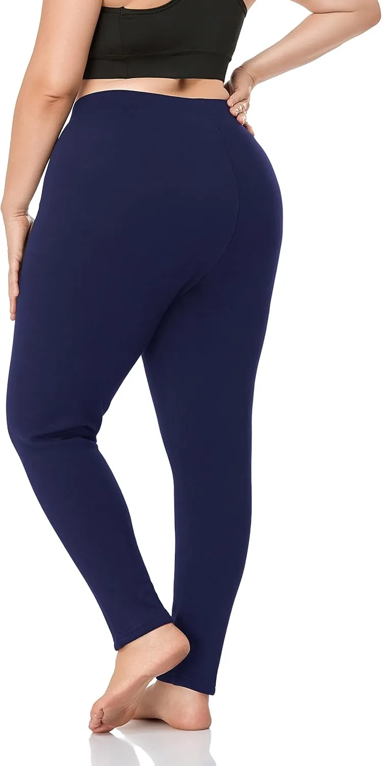 ZERDOCEAN Women's Plus Size Fleece Lined Leggings Winter Warm Thermal Yoga Workout Pants